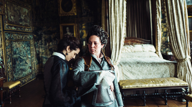 Rachel Weisz and Olivia Colman in the film THE FAVOURITE. Photo by Yorgos Lanthimos. © 2018 Twentieth Century Fox Film Corporation All Rights Reserved
